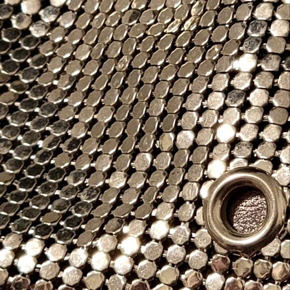 RARE JIMMY CHOO Liquid Silver Mesh Tam Tote - Picture 16 of 16